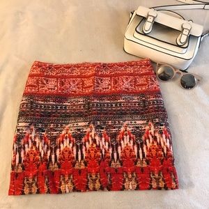 Beautiful printed & textured skirt